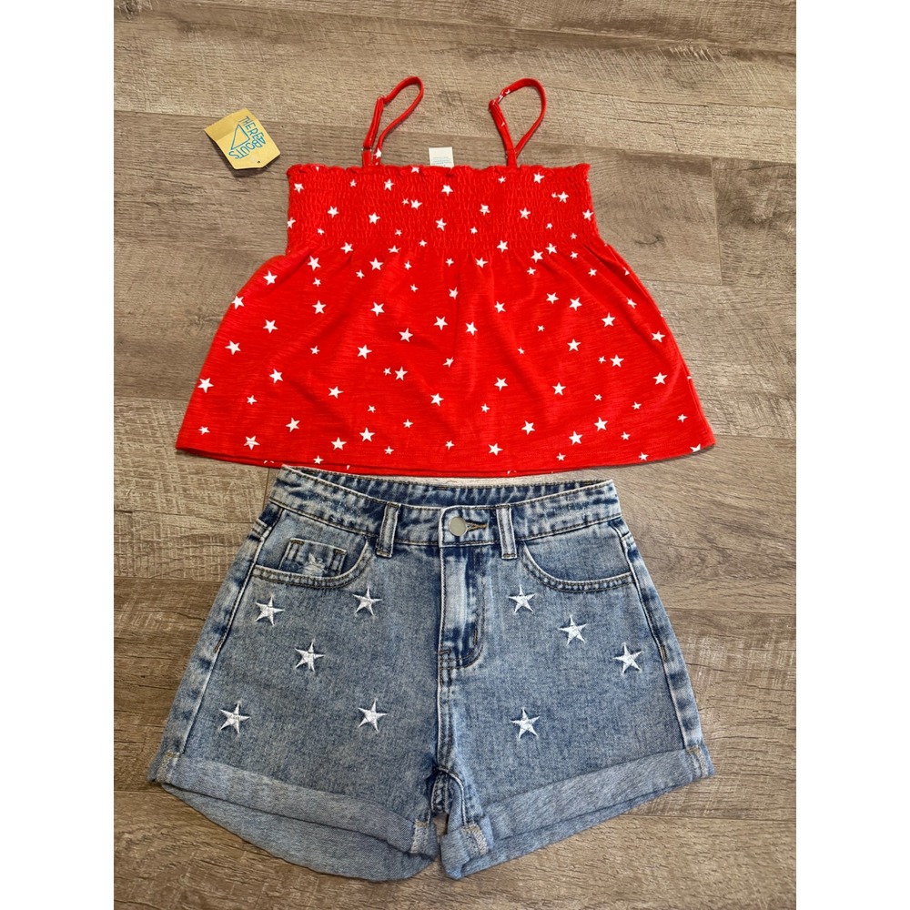 Girl's Holiday Patriotic Outfit Size 7/8